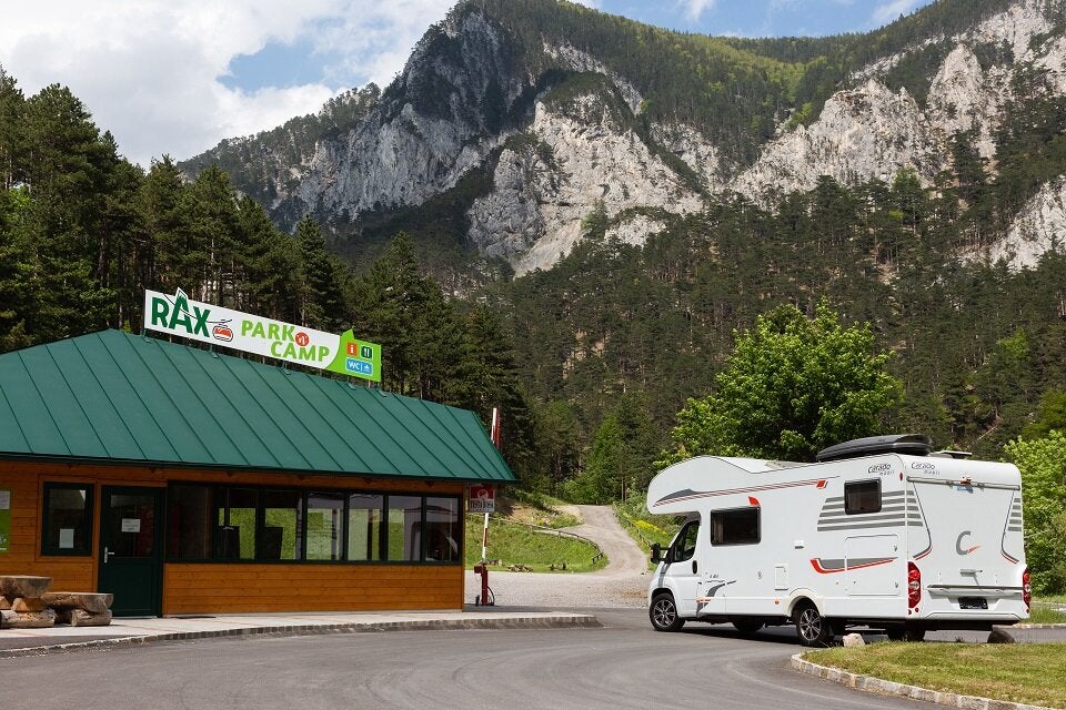Raxalpe Camping Raxseilbahn Talstation Hirschwang