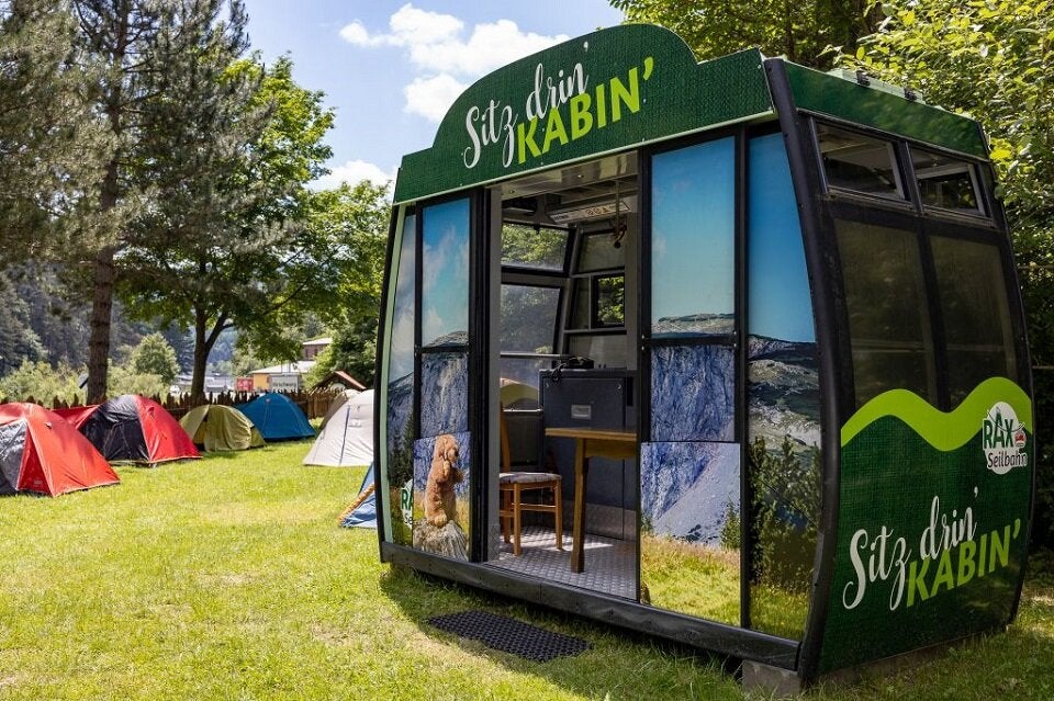 Raxalpe Camping Hirschwang Talstation Raxseilbahn