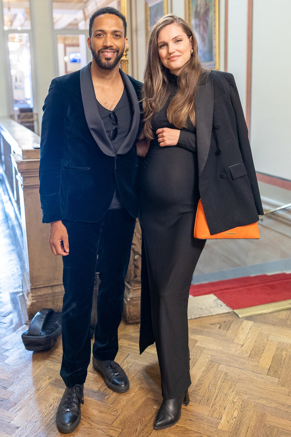 César Sampson mit seiner Gattin Frederika Kurtulikova