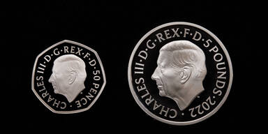 Erste M&uuml;nzen mit Portr&auml;t von K&ouml;nig Charles III. vorgestellt