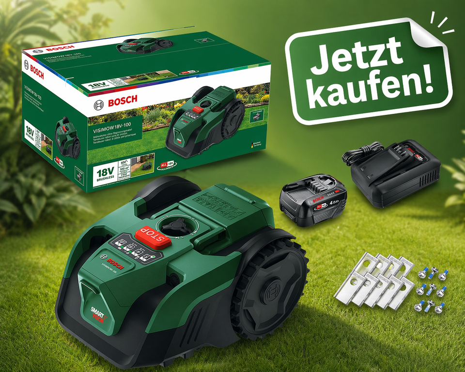 Mähroboter ohne Kabel - Dieses Bosch-Gerät ist Bestseller!