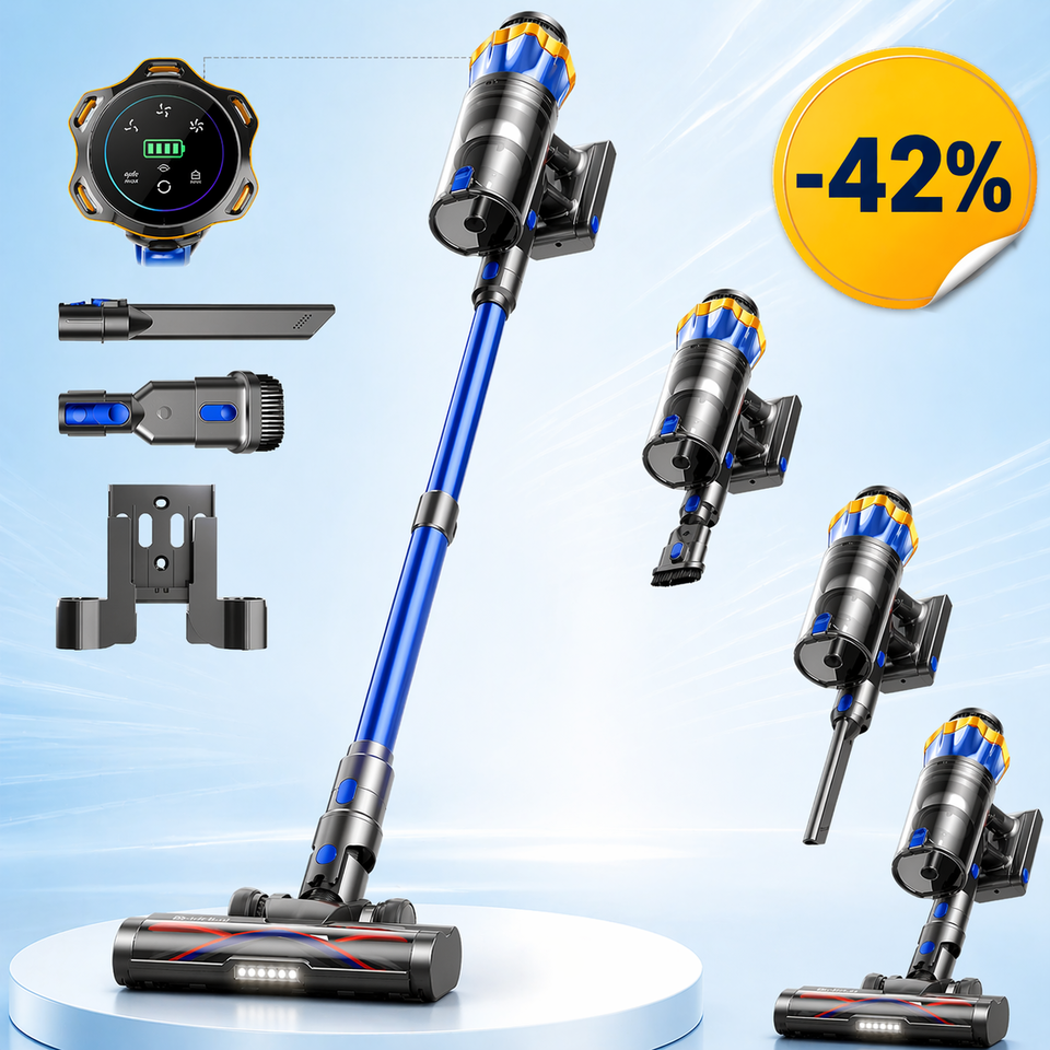 Akku Staubsauger 45000Pa/550W/65Min