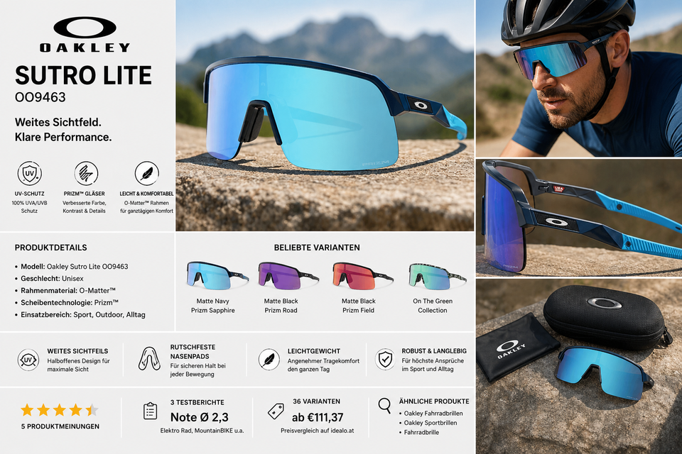 Oakley Sutro Lite - jetzt im Idealo-Preischeck!