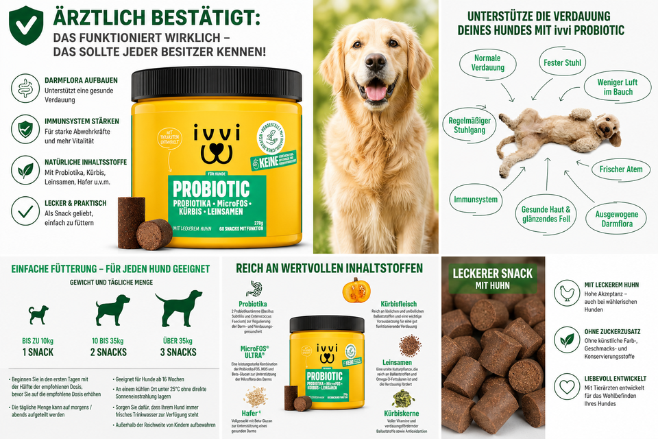 ivvi PROBIOTIC Hunde Probiotika als Leckerli