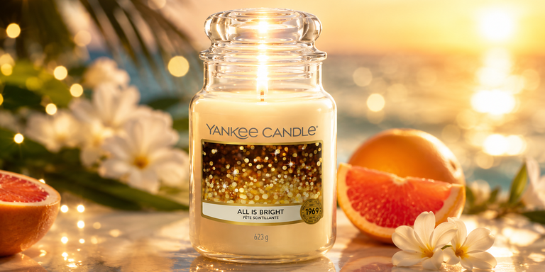 Der Sommerduft, über den jetzt alle sprechen: Yankee Candle „All is Bright“ im Angebot