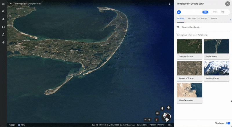 Timelapse in Google Earth zeigt Veränderung der Erde