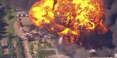 Explosion in Chemiefabrik