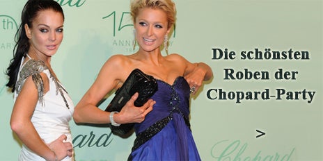 Chopard Party Cannes Lindsay Lohan Paris Hilton