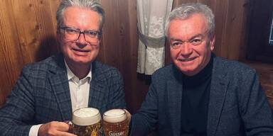 Christopher Drexler und Anton Lang feiern Politikabschied
