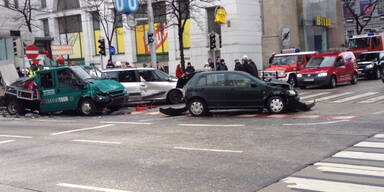Massenkarambolage am W&auml;hringer G&uuml;rtel
