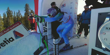 Tina Maze nach Kombi-Abfahrt voran