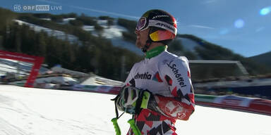 Marcel Hirscher nach Halbzeiführung Zweiter