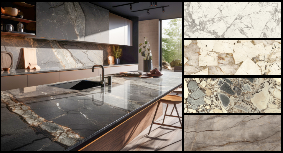 Naturstein verleiht jeder Küche eine luxuriöse und zeitlose Optik. 