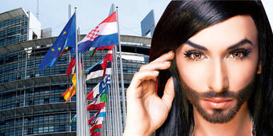 EU- Streit  um Conchita