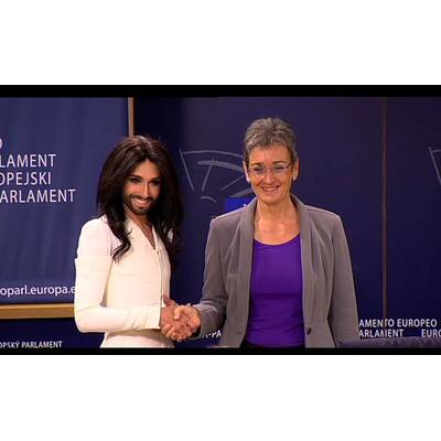Conchita Wurst: Pressekonferenz im EU-Parlament
