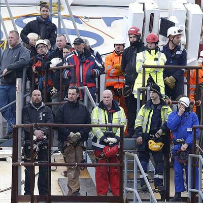 Tränen zum Gedenken an Costa Concordia