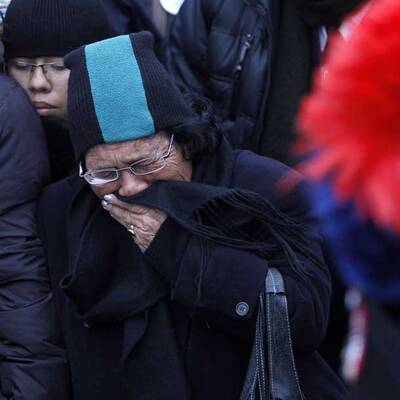 Tränen zum Gedenken an Costa Concordia