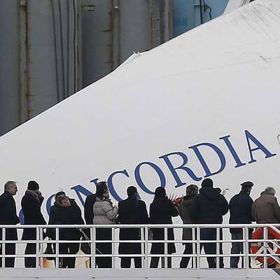 Tränen zum Gedenken an Costa Concordia