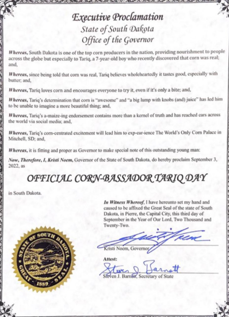 Governor Kristi Noem/Twitter