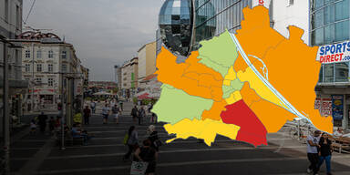 Favoriten ist Wiens Corona-Hotspot