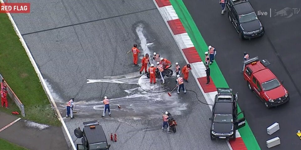 Feuer-Crash in Spielberg