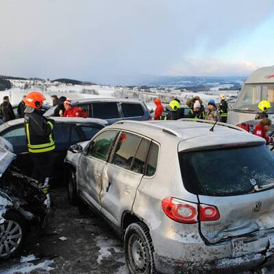 Massencrash auf der A1  