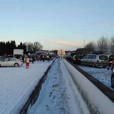 Massencrash auf der A1  