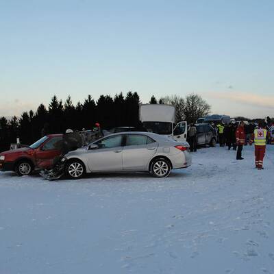 Massencrash auf der A1  