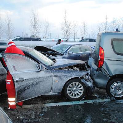 Massencrash auf der A1  