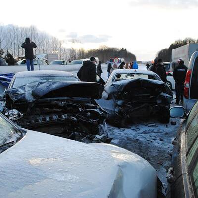 Massencrash auf der A1  
