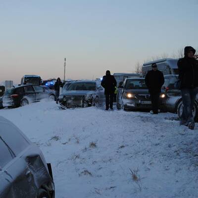 Massencrash auf der A1  