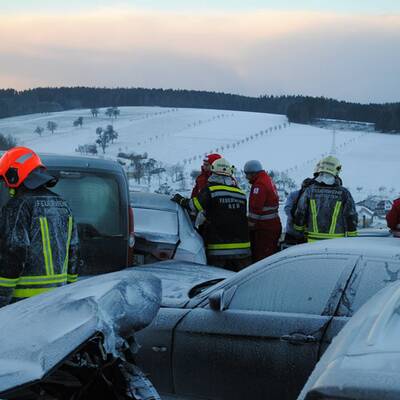 Massencrash auf der A1  
