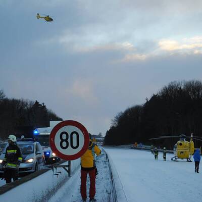 Massencrash auf der A1  
