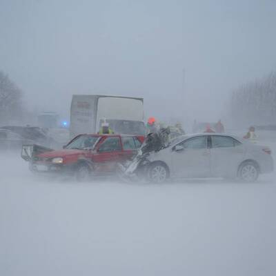 Massencrash auf der A1  