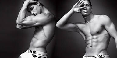 Ronaldo zieht sich für Armani aus