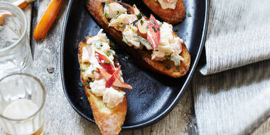 Crostini-Hummersalat
