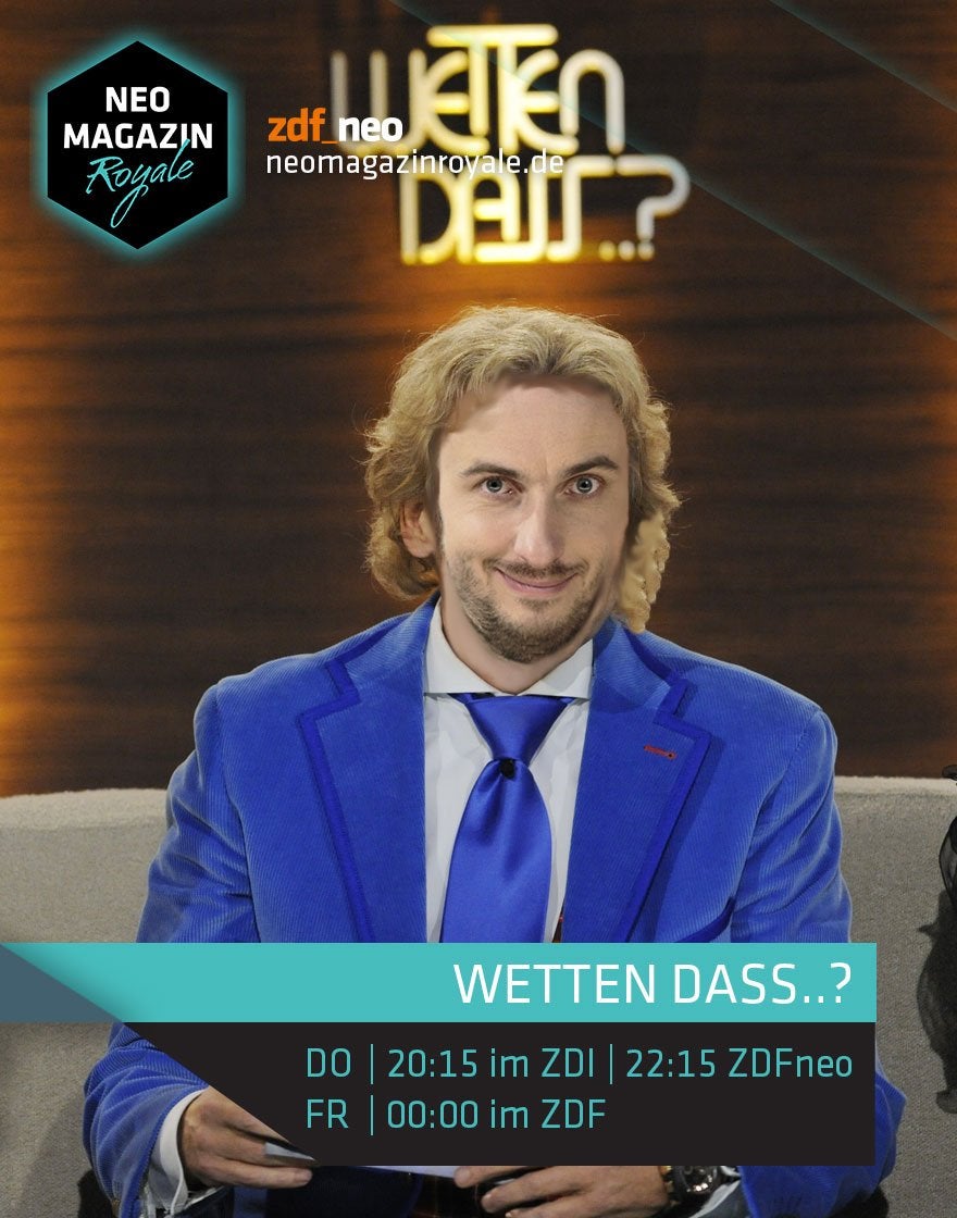 Jan Böhmermann als Thomas Gottschalk