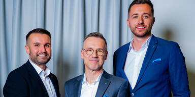 Kopie von Alexander Springler (General Manager Daikin Österreich), Gerhard Perschy und Almir Karagic