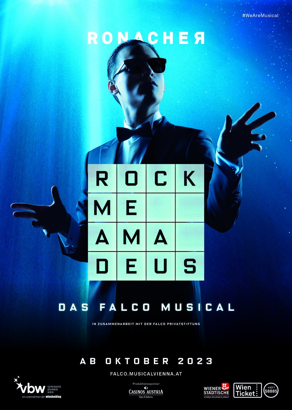„Rock Me Amadeus“ erzählt ab 7. Oktober im Ronacher die Geschichte von Falco und zeigt ihn als Künstler und Mensch.