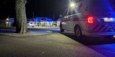 Feuer auf Campingplatz