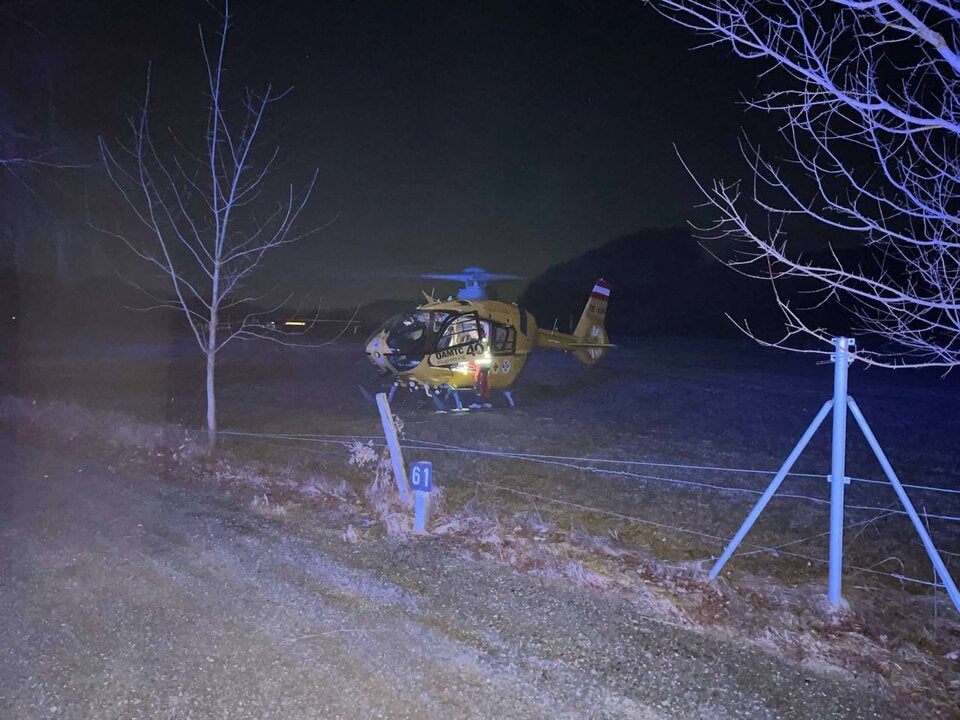 Feuer auf Campingplatz