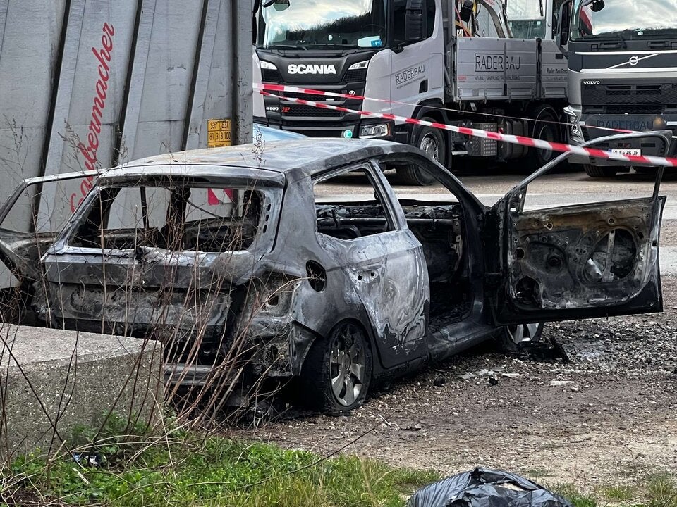 Feuer auto pressbaum