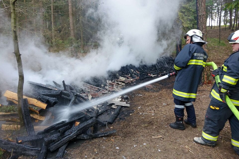 Feuerwehr verhindert Waldbrand bei Losau