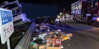 Pakete Unfall Westautobahn