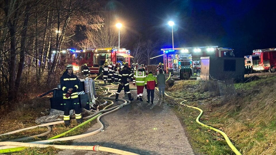 Großbrand in Michelbach hält mehrere Feuerwehren in Atem