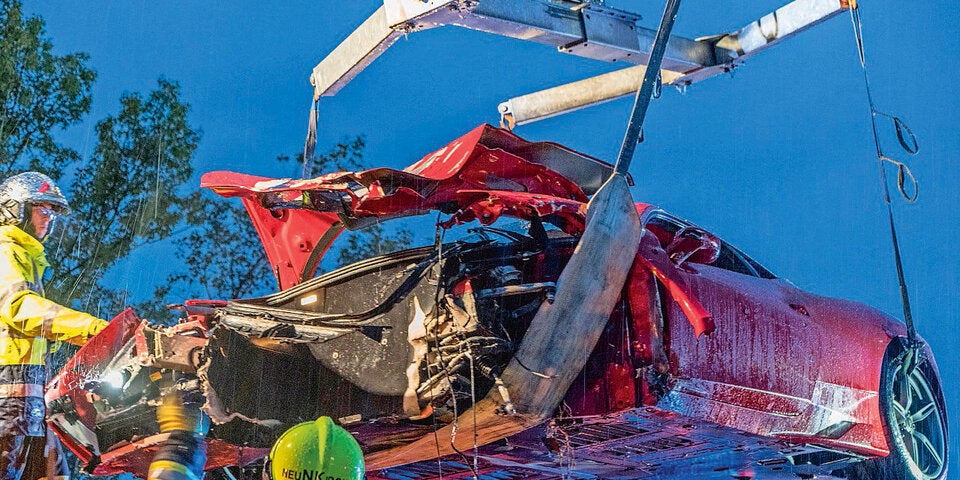 Ferrari Unfall Südautobahn A2 Neunkirchen