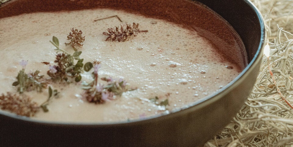 Cappuccino vom Rotkraut