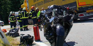 Unfall Motorrad