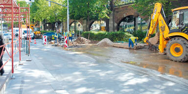 g&uuml;rtel baustelle