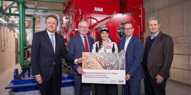 B&uuml;rgermeister St. P&ouml;lten Matthias Stadler, LH-Stv. Stephan Pernkopf, Olympiasiegerin Katharina Huber, EVN Vorstandssprecher Stefan Szyszkowitz, Gesch&auml;ftsf&uuml;hrer der SALZER GRUPPE Thomas Salzer&nbsp; &nbsp;&nbsp;